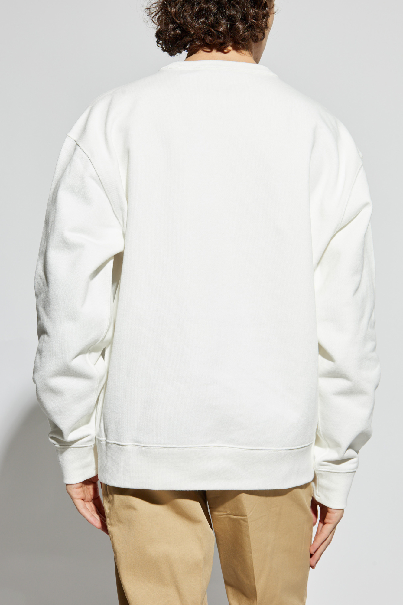 Cream Sweatshirt with logo Burberry - Vitkac AS